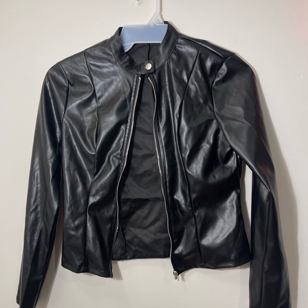 Black Leather Women's Jacket